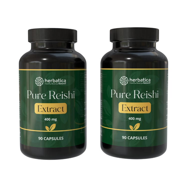 Kép Kedvezményes szett: 2x Reishi Extract 30% poliszachariddal – 90 kapszula – Herbatica