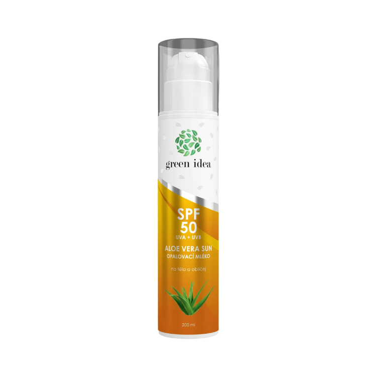 Kép Aloe vera Sun SPF 50 naptej – 200 ml – Green idea