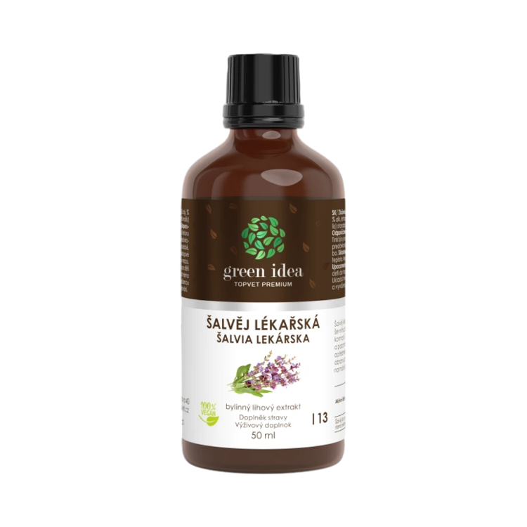 Kép Green idea Orvosi zsálya tinktúra – cseppek, 50 ml