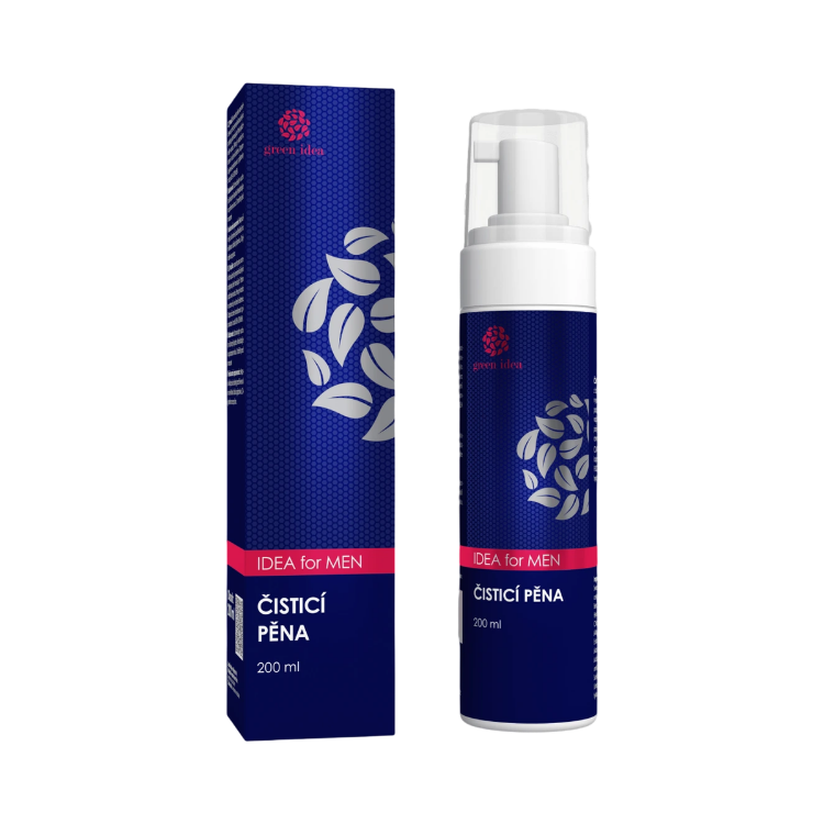 Kép IDEA for MEN tisztító arctisztító hab férfiaknak 200 ml - Green idea