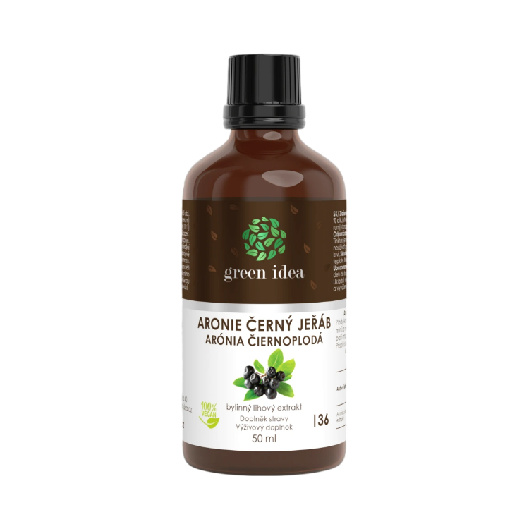 Kép Arónia – fekete berkenye tinktúra cseppek 50 ml – Green idea