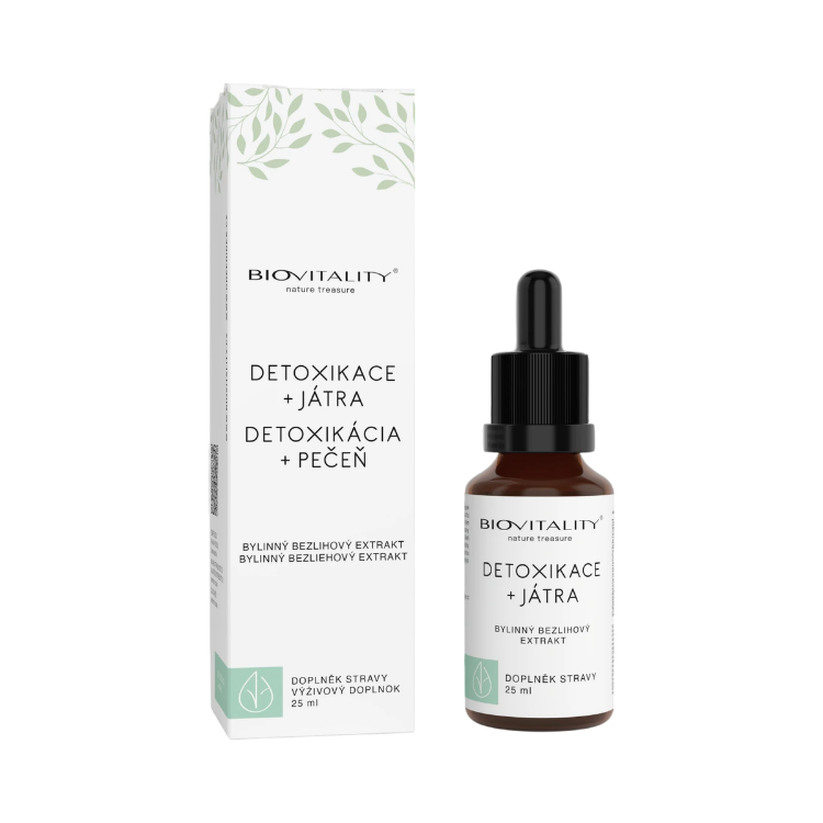 Kép Detoxikáció + máj alkoholmentes tinktúra – cseppek 25 ml – Green idea