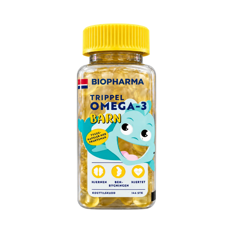 Kép HLH BioPharma Omega 3 detské žuvacie kapsule 144 kapsúl