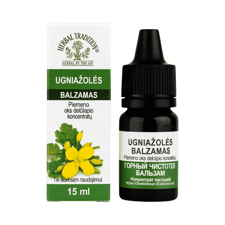 Kép Hegyi vérehulló fecskefű – kozmetikai készítmény szemölcsökre – 15 ml – Herbal Traditions
