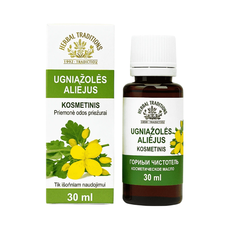 Kép Herbal Traditions kozmetikai olaj vérehulló fecskefűvel szemölcsökre – 30 ml