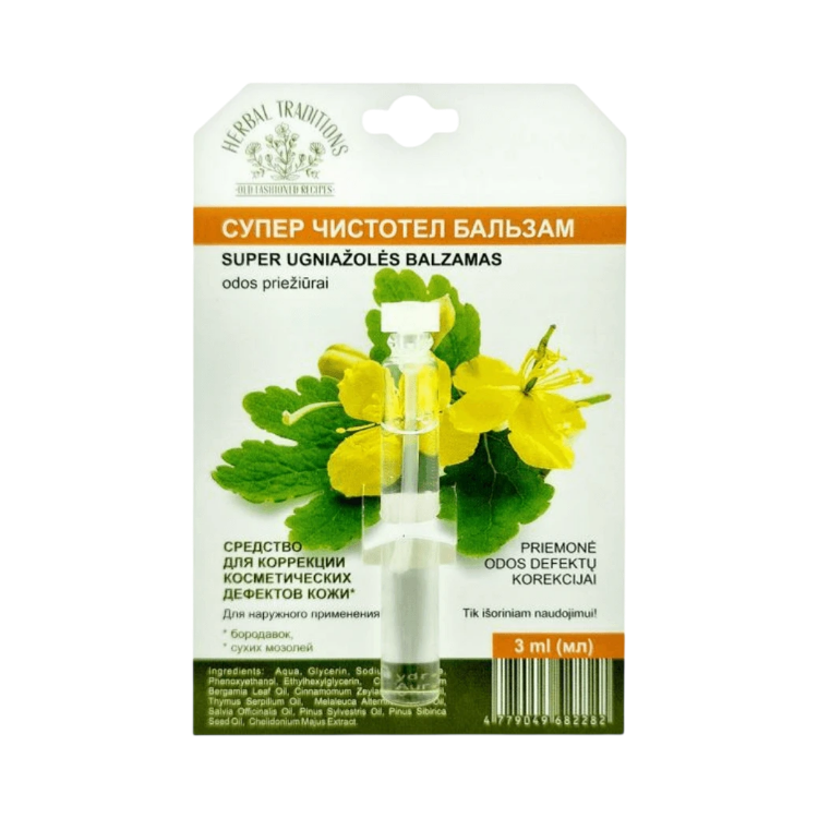 Kép Extra erős fecskefű – kozmetikai készítmény szemölcsökre – 3 ml – Herbal Traditions
