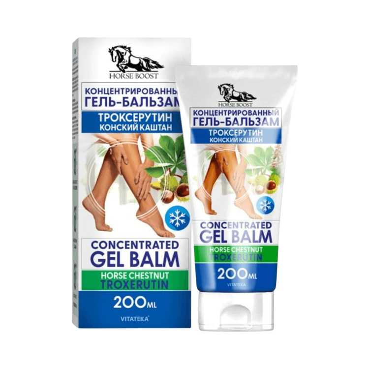 Kép Vitateka Troxerutin gél-balzsam lábra vadgesztenyével – 200 ml