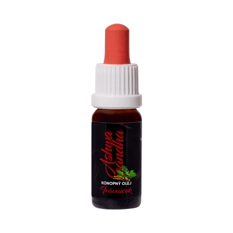 Kép Cannabis 7,5% (tetra kivonat) kenderolaj Ashwagandhával - 10 ml - Trávniček
