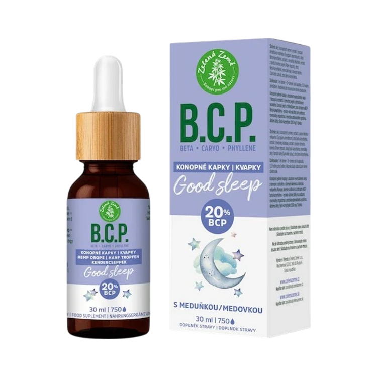 Kép Zelená Země kendercseppek BCP-vel – Jó alvás, 30 ml