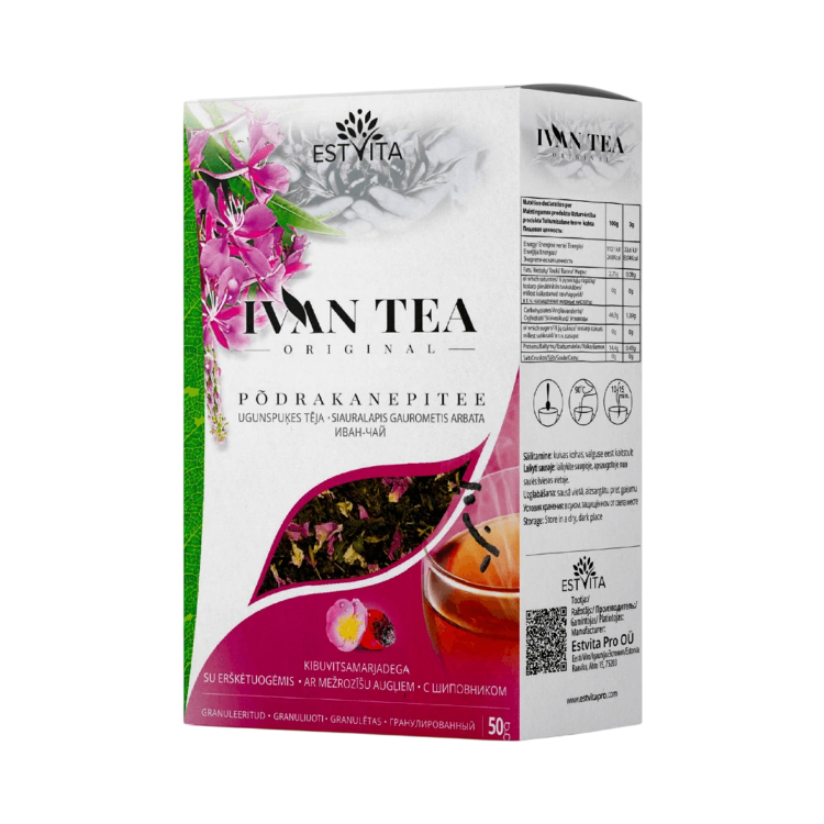 Kép Ivan tea (keskenylevelű füzike) csipkebogyóval - 50 g - Estvita