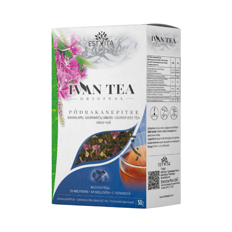 Kép Ivan tea (keskenylevelű füzike) áfonyával - 50 g - Estvita