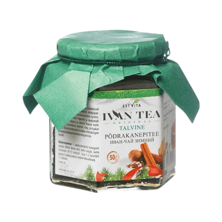 Kép Ivan tea (keskenylevelű füzike) téli mix üvegben – 50 g – Estvita