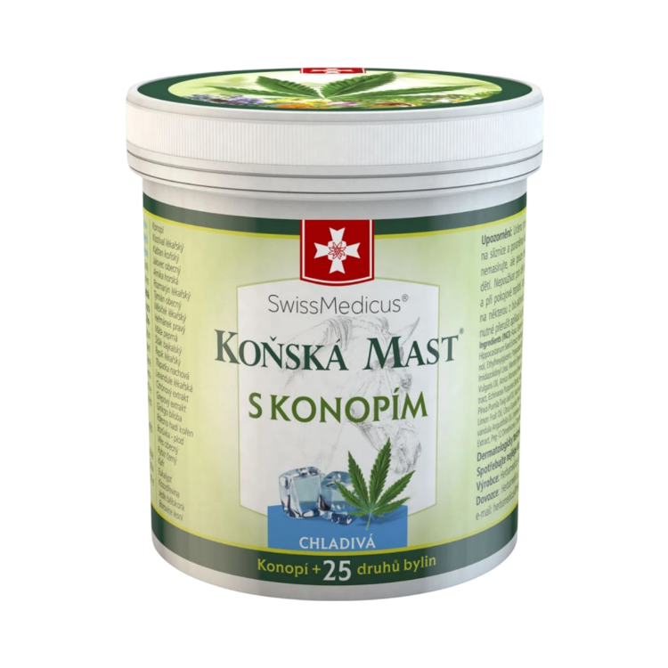 Kép SwissMedicus hűsítő lóbalzsam kenderrel 250 ml