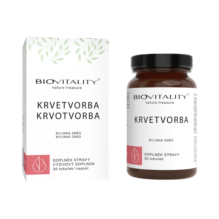 Kép Krvotvorba – vérképzést támogató komplex – 30 kapszula – Green idea