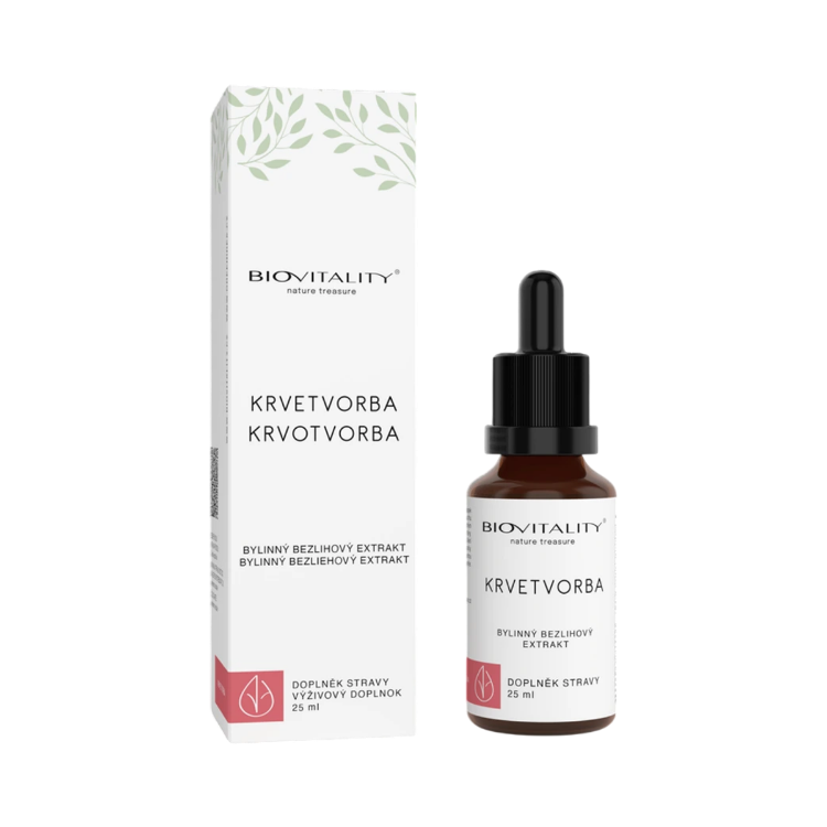 Kép Krvotvorba – alkoholmentes tinktúra – cseppek 25 ml – Green idea