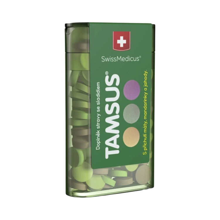 Kép SwissMedicus TAMSUS emésztést támogató pasztilla – 40 kapszula – Swiss Medicus