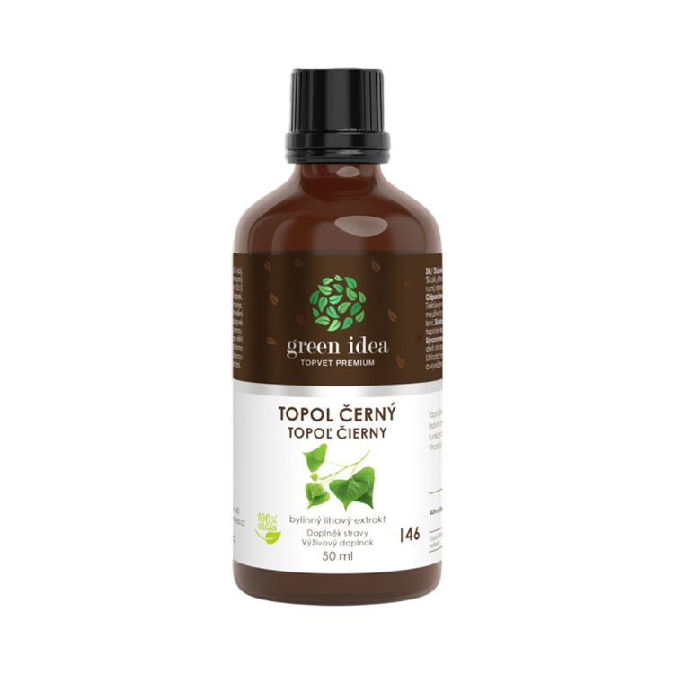 Kép Fekete nyár tinktúra – cseppek 50 ml – Green idea