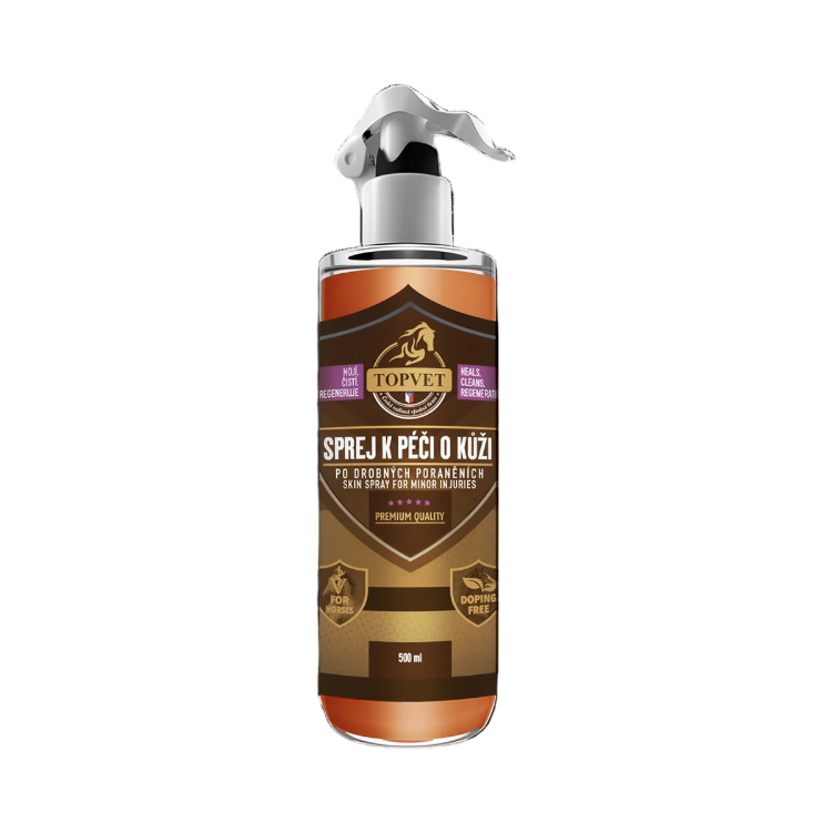 Kép Bőrápoló spray kisebb sérülések után lovaknak 500 ml – Green idea