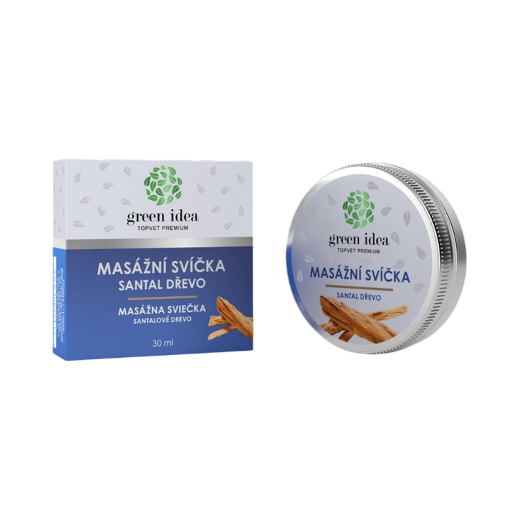 Kép Green idea masszázsgyertya – szantálfa, 30 ml