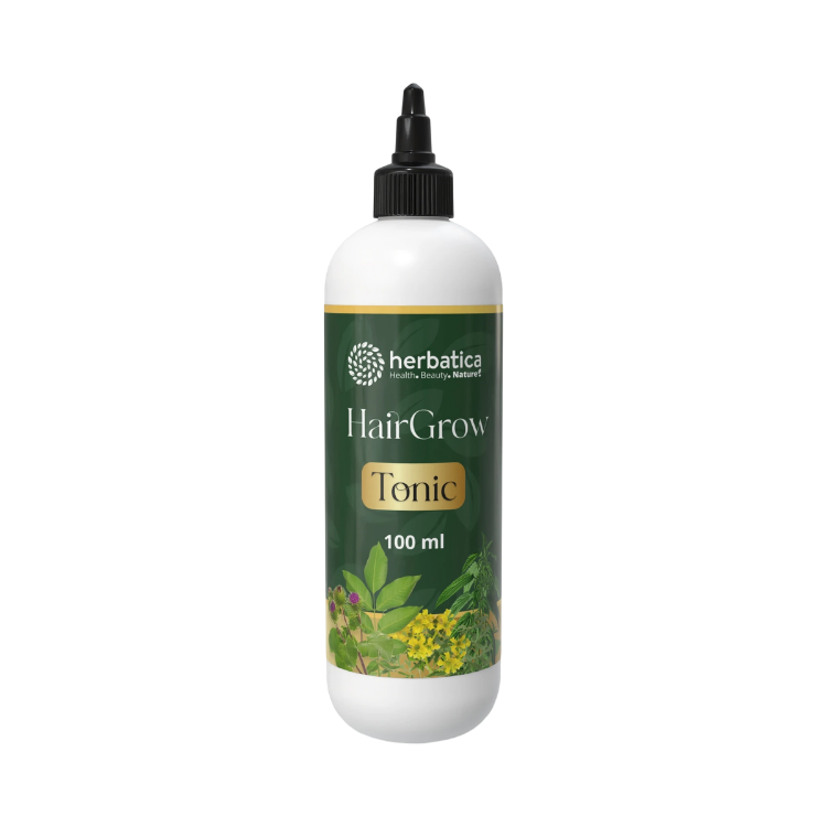 Kép Herbatica HairGrow Active Tonic – gyógynövényes hajtonik a haj természetes növekedésének támogatására – 100 ml
