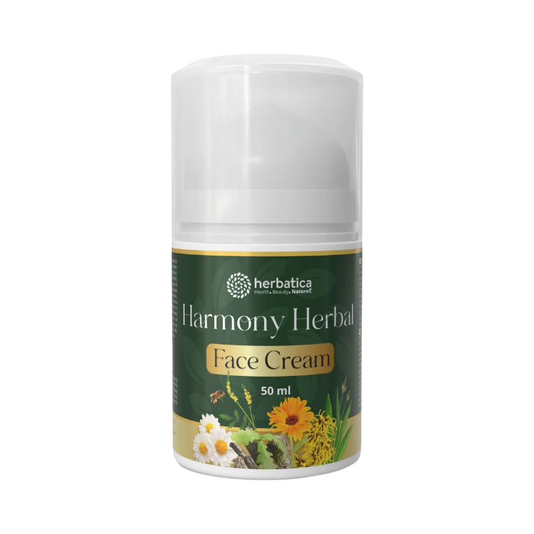 Kép Harmony Herbal Face Cream – nyugtató és regeneráló krém érzékeny és problémás arcbőrre, 50 ml – Herbatica