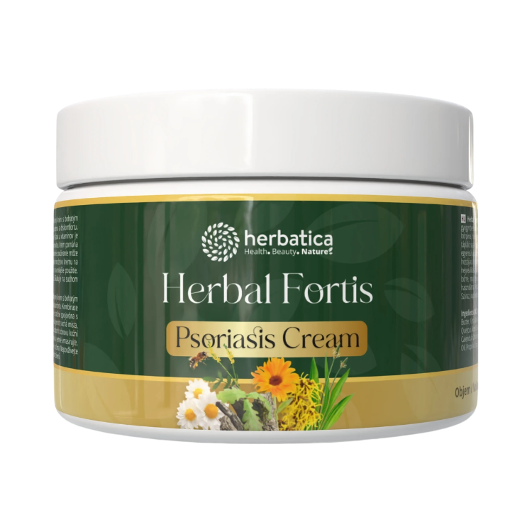 Kép Herbatica Herbal Fortis Psoriasis Cream regeneráló krém pikkelysömörre hajlamos bőrre – 200 ml
