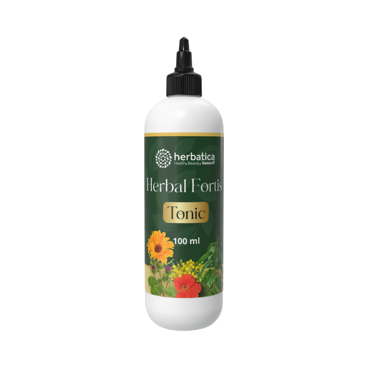 Kép Herbatica Herbal Fortis Tonic – intenzív gyógynövényes hajtonik a haj erősítéséért – 100 ml
