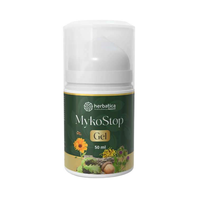 Kép MykoStop Gel – regeneráló gél mikózisra hajlamos bőrre és körmökre – 50 ml – Herbatica