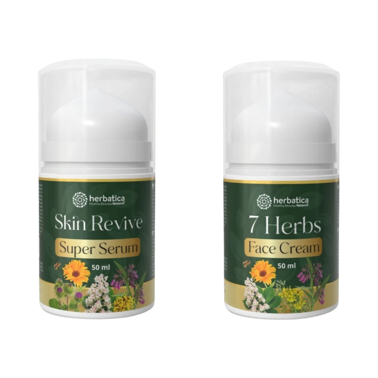 Kép Herbatica Kedvezményes szett: Anti-Age Duo – Skin Revive SuperSerum + 7 Herbs Face Cream