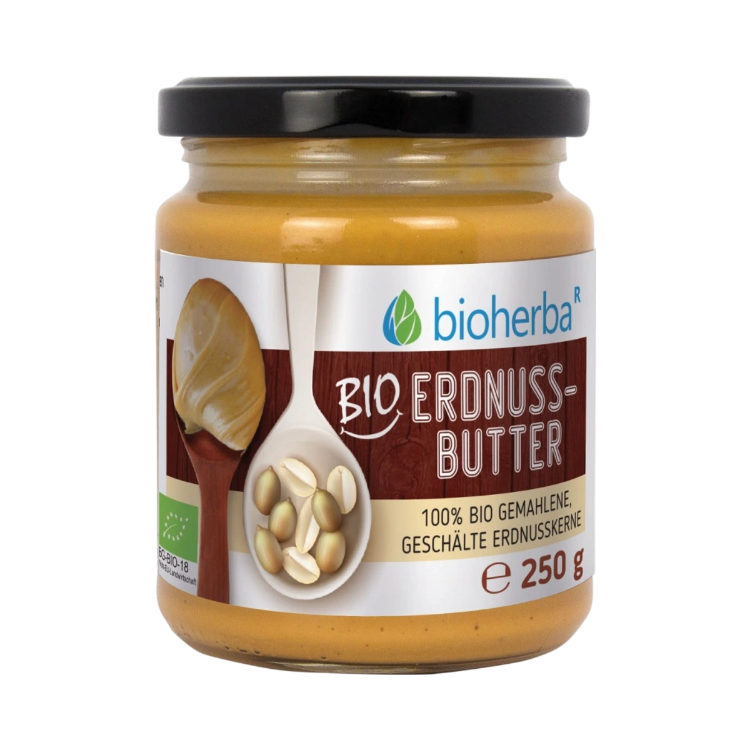 Kép 100% bio mogyoróvaj – 250 g – Bioherba
