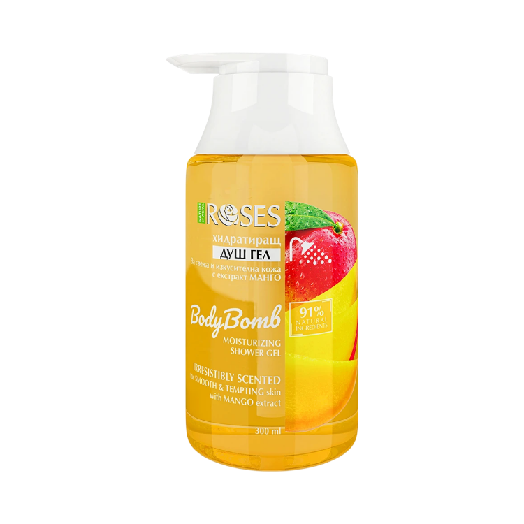 Kép BODY BOMB hidratáló természetes tusfürdő mangókivonattal 300 ml - NATURE OF AGIVA