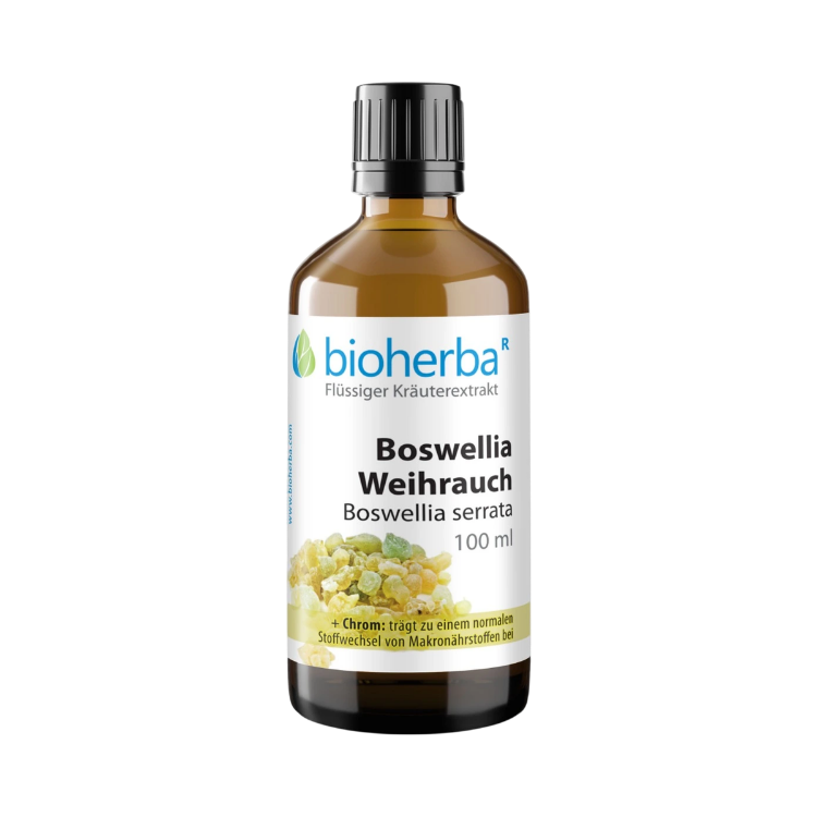 Kép Boswellia tinktúra cseppek krómmal – 100 ml – Bioherba