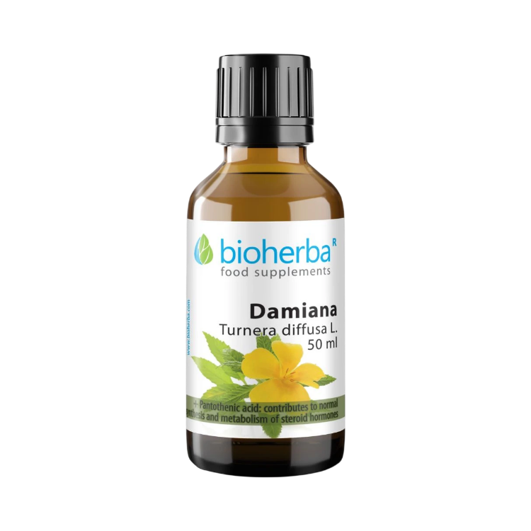 Kép Bioherba Damiána cseppek – tinktúra – 50 ml