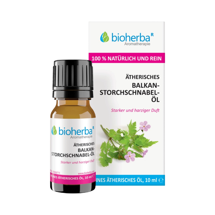 Kép Bioherba balkáni gólyaorr illóolaj – 10 ml