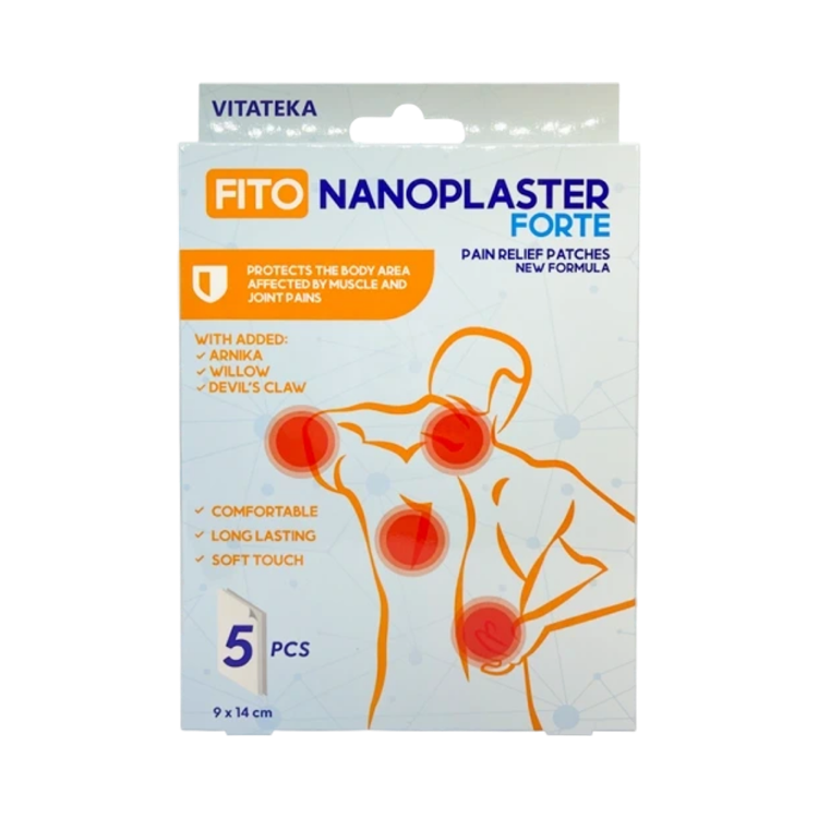 Kép Fito Nanoplast Forte – tapasz izom- és ízületi fájdalomra – 5 db – Vitateka