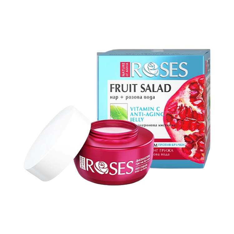 Kép FRUIT SALAD C-vitaminos ránctalanító gélkrém gránátalma-kivonattal és rózsavízzel 50 ml - NATURE OF AGIVA