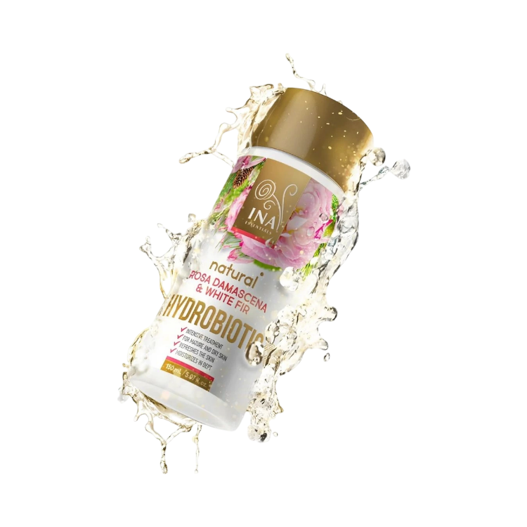 Kép HYDROBIOTIC – rózsa, fehér jegenyefenyő és citromhéj – intenzív anti-age ápolás – 150 ml – INA Essentials
