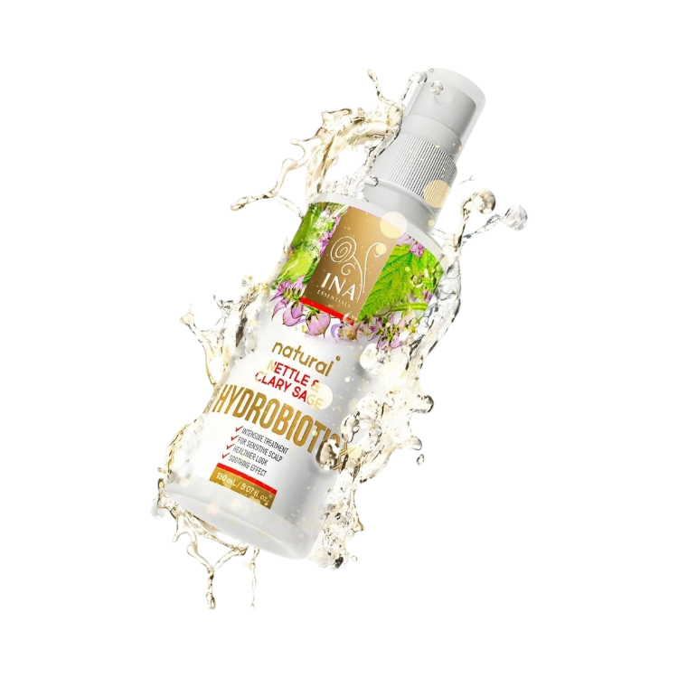 Kép HYDROBIOTIC Csalán és zsálya – intenzív ápolás hajhullásra, korpára és érzékeny fejbőrre – 150 ml – INA Essentials
