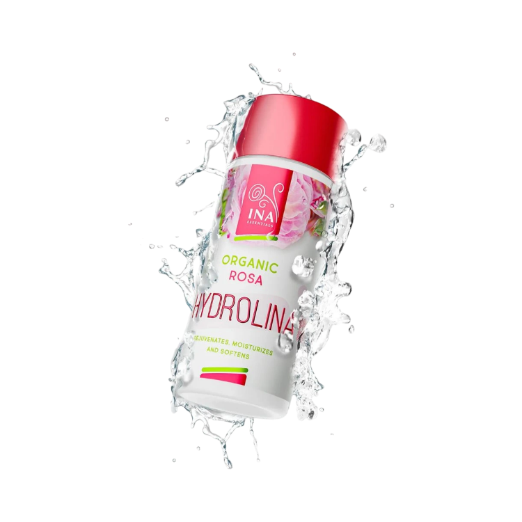 Kép HYDROLINA - organikus rózsavíz száraz bőrre - 150 ml - INA Essentials