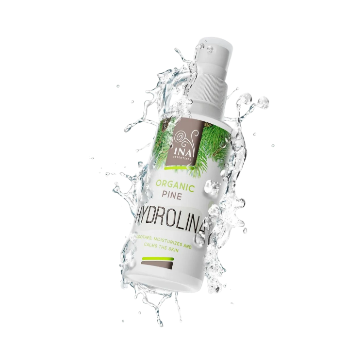 Kép HYDROLINA – organikus erdeifenyő-víz – láb- és körömápoló spray kellemetlen lábszag és izzadás esetén – 150 ml – INA Essentials
