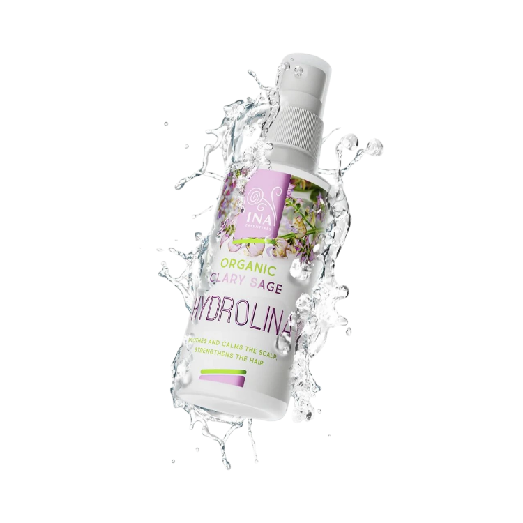 Kép HYDROLINA – organikus zsályavíz korpásodásra és viszkető fejbőrre – 150 ml – INA Essentials