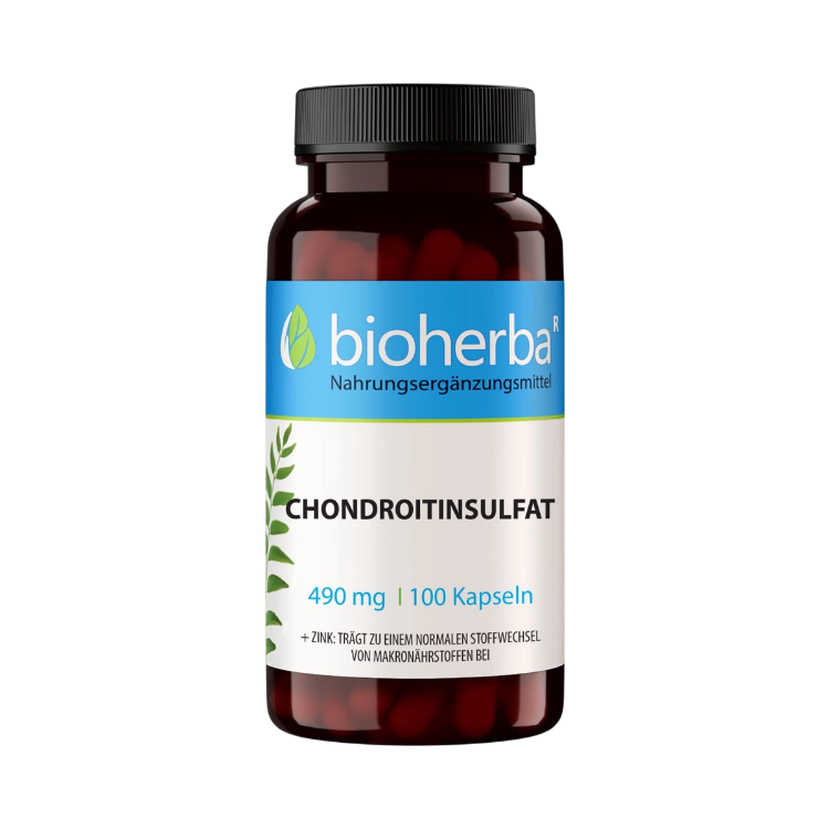 Kép Bioherba Chondroitin-szulfát 490 mg cinkkel – 100 kapszula