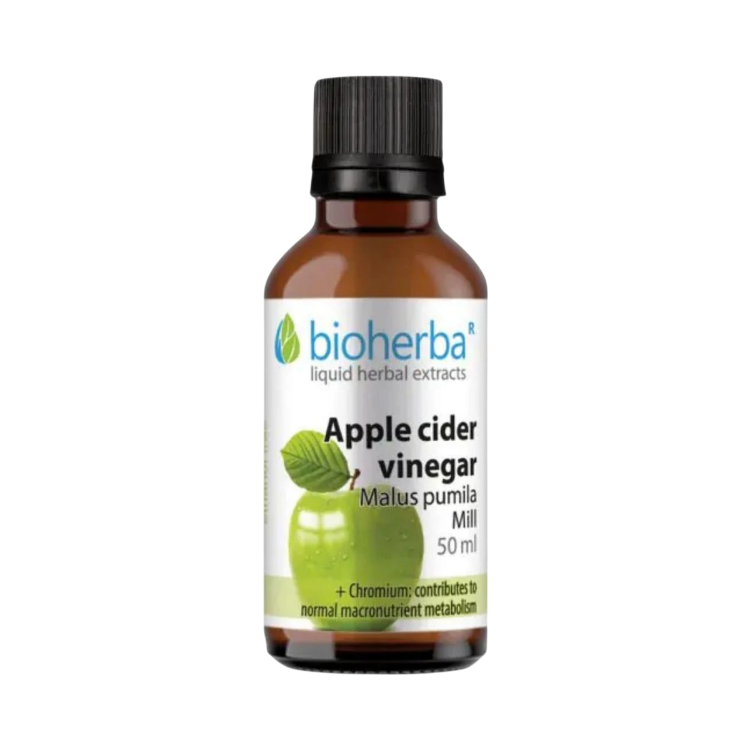 Kép Bioherba almaecet tinktúra cseppek krómmal, 50 ml