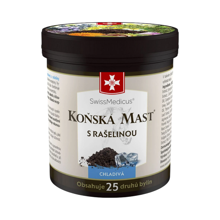 Kép SwissMedicus hűsítő lóbalzsam tőzeggel – 250 ml