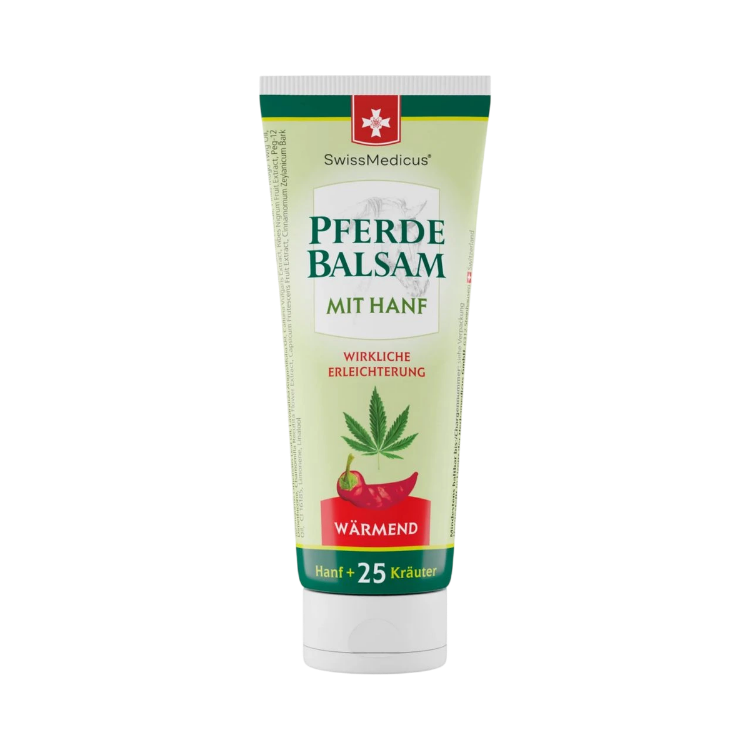Kép SwissMedicus melegítő lóbalzsam kenderrel – 75 ml