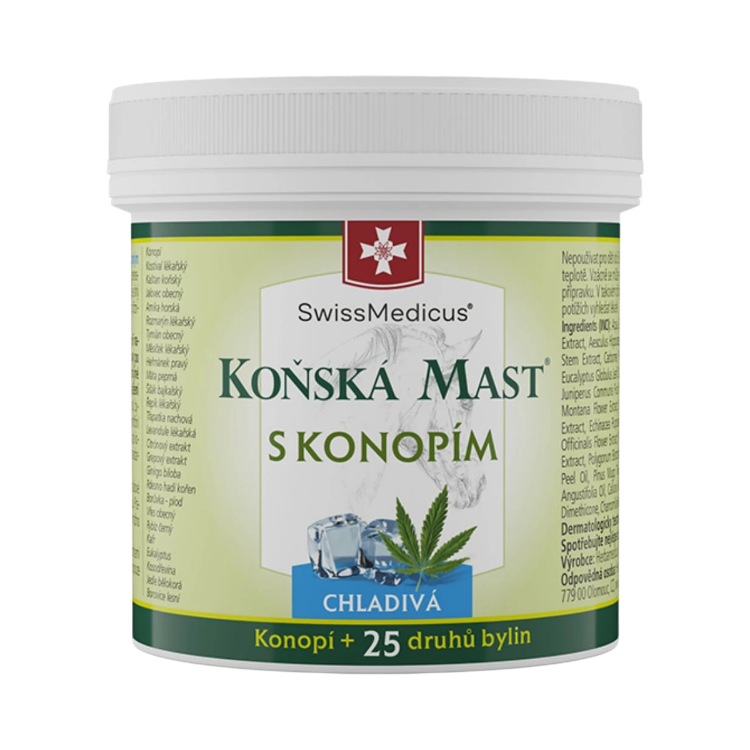 Kép SwissMedicus kenderes hűsítő lóbalzsam, 75 ml