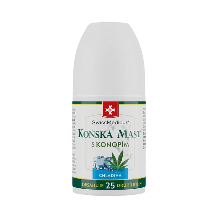 Kép SwissMedicus hűsítő kenderes lóbalzsam ROLL-ON – 90 ml