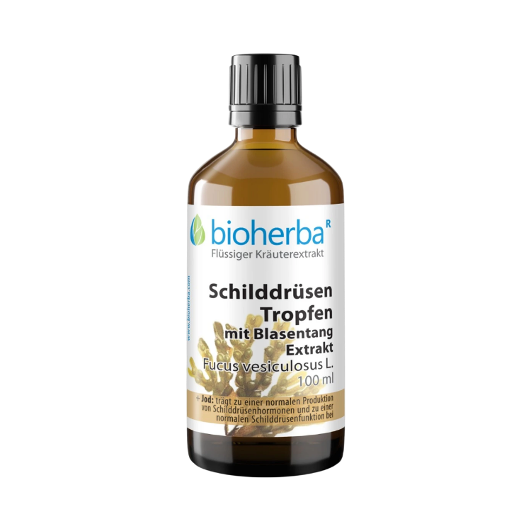Kép Bioherba pajzsmirigy cseppek tengerialga-kivonattal – tinktúra – 100 ml