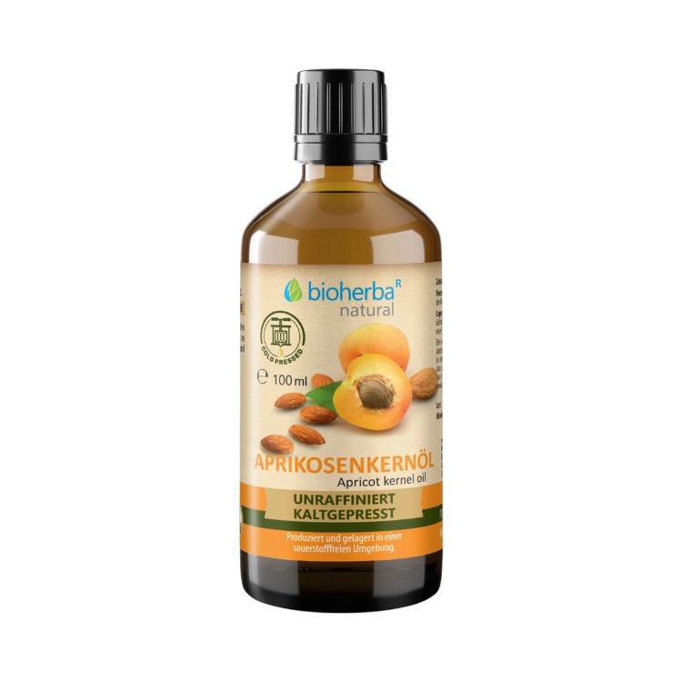 Kép Hidegen sajtolt sárgabarackmag-olaj - 100 ml - Bioherba
