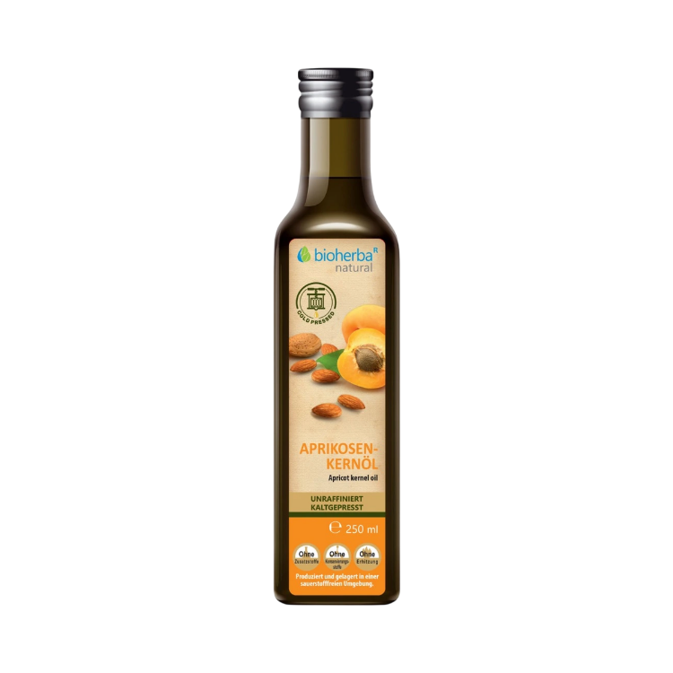 Kép Bioherba hidegen sajtolt sárgabarackmag-olaj – 250 ml